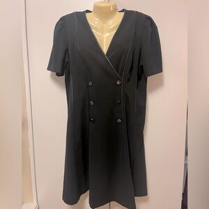 DKNY Women's Button Detail Desk to Dinner Short Sleeve Dress 🖤